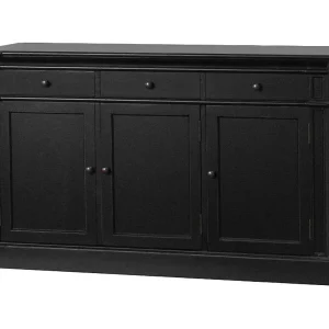 Dressoir Mozart zwart antiek sideboard.