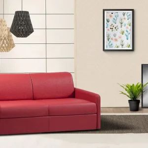 Driezits express bedbank 18 cm Kunstleer Rood CALIFE Driezits express bedbank 18 cm Kunstleer Rood CALIFE