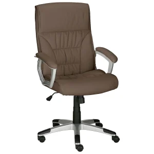 Flori | Bureaustoel in Taupe PU Flori | Bureaustoel in Taupe PU