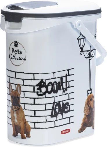 Curver voerton hond wit 10 L