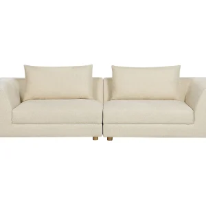 Driezitsbank stof beige LERMON