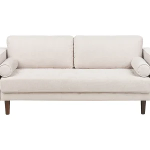 Driezitsbank stof beige NURMO