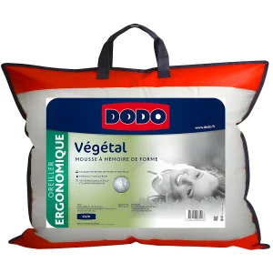 Ergonomisch hoofdkussen met vormgeheugen DODO VEGETAL 45 x 70 cm