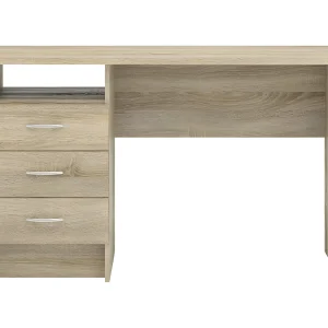 Fula bureau 3 lades eiken decor.