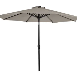 Felix parasol met slinger, kantelfunctie en zonne-energie Ø 3 m, grijs. Felix parasol met slinger, kantelfunctie en zonne-energie Ø 3 m, grijs.