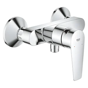 Eengreeps douchekraan GROHE – Roestvrij staal – Wandmontage – Hoogte 15 cm