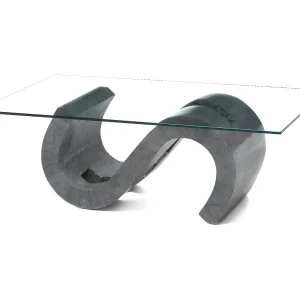 Flexus Table basse (120 x 70 Transparent) en verre trempé gris Flexus Table basse (120 x 70 Transparent) en verre trempé gris