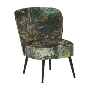 Fauteuil stof donkergroen VOSS Fauteuil stof donkergroen VOSS