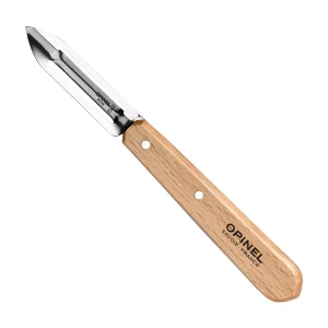 Dunschiller N°115 met natuurlijk houten handvat Opinel – Lemmet van 6 cm roestvrij staal – Voor rechtshandigen en linkshandigen Dunschiller N°115 met natuurlijk houten handvat Opinel – Lemmet van 6 cm roestvrij staal – Voor rechtshandigen en linkshandigen
