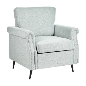Fauteuil stof lichtgrijs VIETAS