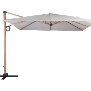 Egon hangende parasol teakhout, beige. Egon hangende parasol teakhout, beige.