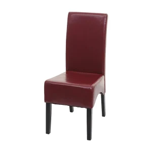 Eetkamerstoel Crotone, rood, donkere poten Eetkamerstoel Crotone, rood, donkere poten