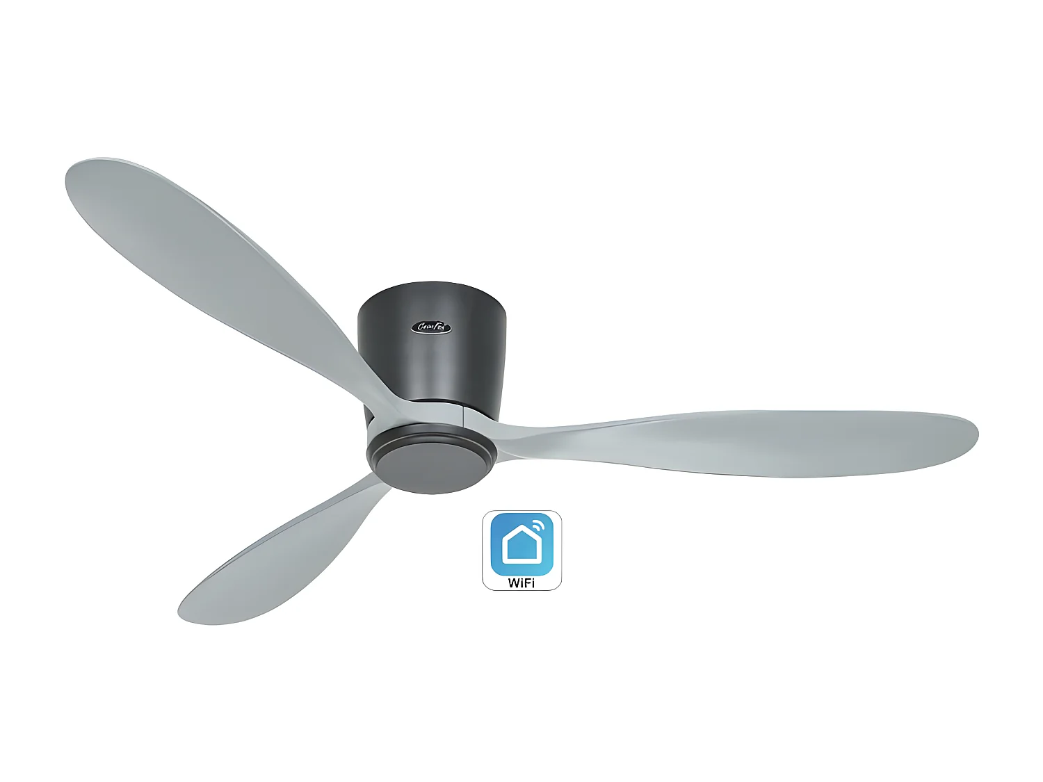 ECO PLANO WOOD 132, WiFi-ventilator zonder licht, CasaFan
