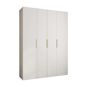 Draaideurkast Como 4 245,5/180/50 4-deurs (wit/goud) Draaideurkast Como 4 245,5/180/50 4-deurs (wit/goud)