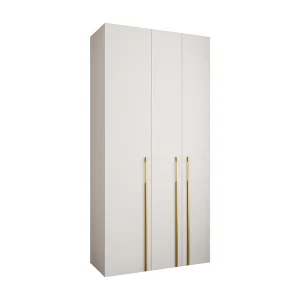 Draaideurkast Como 3 245,5/120/50 3-deurs (wit/goud) Draaideurkast Como 3 245,5/120/50 3-deurs (wit/goud)