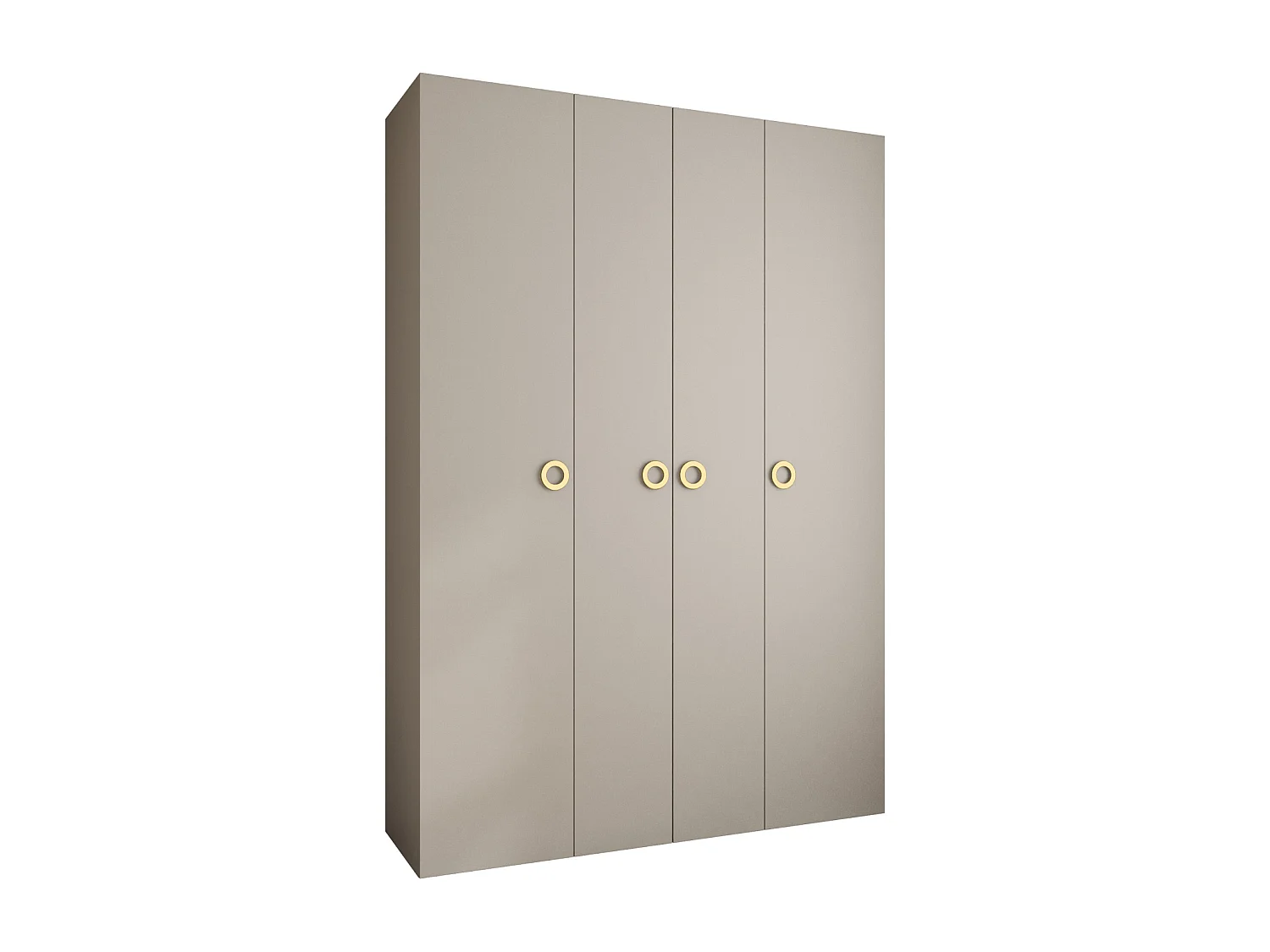 Draaideurkast Como 1 245,5/170/40 4-deurs (kasjmier/goud)