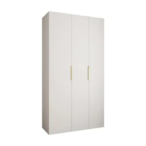 Draaideurkast Como 4 245,5/130/50 3-deurs (wit/goud) Draaideurkast Como 4 245,5/130/50 3-deurs (wit/goud)