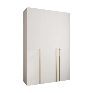 Draaideurkast Como 3 245,5/160/50 3-deurs (wit/goud) Draaideurkast Como 3 245,5/160/50 3-deurs (wit/goud)