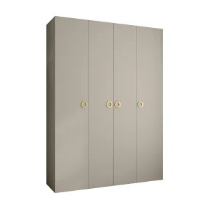 Draaideurkast Como 1 245,5/180/40 4-deurs (kasjmier/goud)