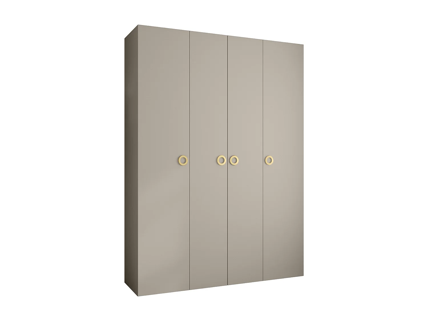 Draaideurkast Como 1 245,5/180/40 4-deurs (kasjmier/goud)
