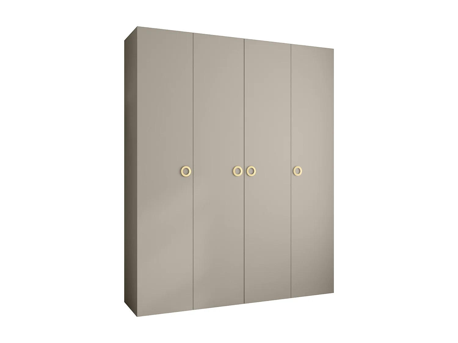 Draaideurkast Como 1 245,5/200/40 4-deurs (kasjmier/goud)
