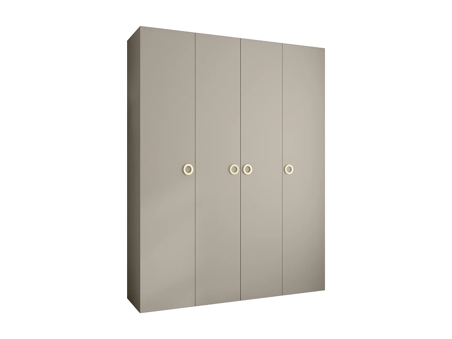 Draaideurkast Como 1 245,5/190/40 4-deurs (kasjmier/goud)