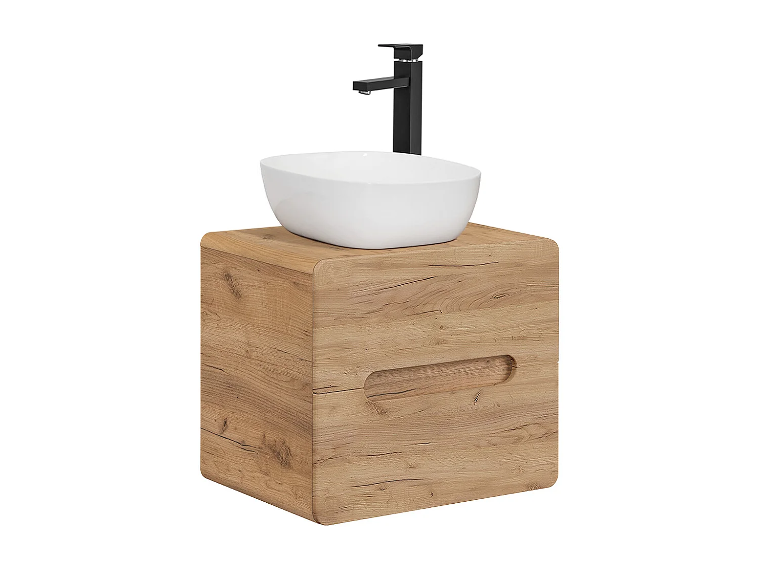 Enkele wastafel 60cm Arun Wood