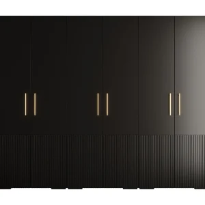 Draaideurkast Manhattan Ryfel 3 236,7/300/47 6-deurs (zwart) Draaideurkast Manhattan Ryfel 3 236,7/300/47 6-deurs (zwart)