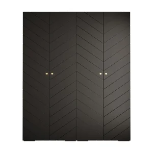 Draaideurkast Manhattan Ryfel 4 236,7/200/47 4-deurs (zwart) Draaideurkast Manhattan Ryfel 4 236,7/200/47 4-deurs (zwart)