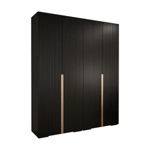 Draaideurkast Manhattan Ryfel 9 236,7/200/47 4-deurs (zwart) Draaideurkast Manhattan Ryfel 9 236,7/200/47 4-deurs (zwart)