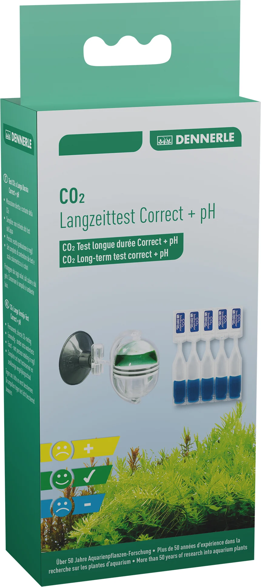 Dennerle CO2 langetermijntest Correct + pH