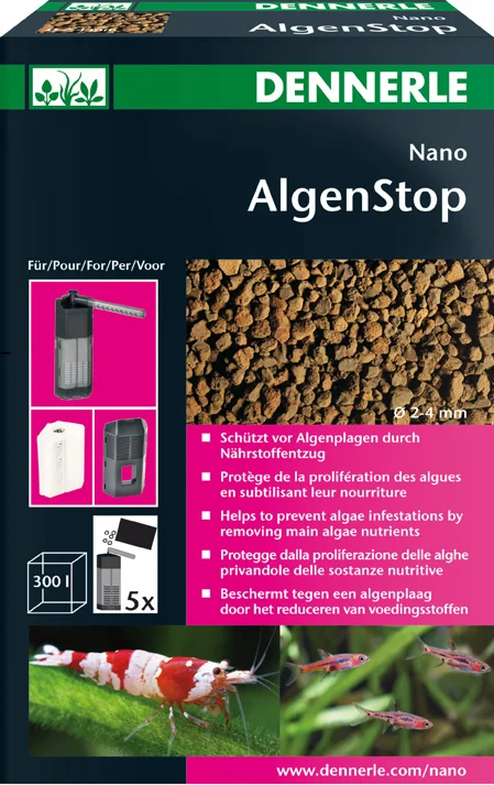 Dennerle Nano filtermateriaal Algenstop 300 ml