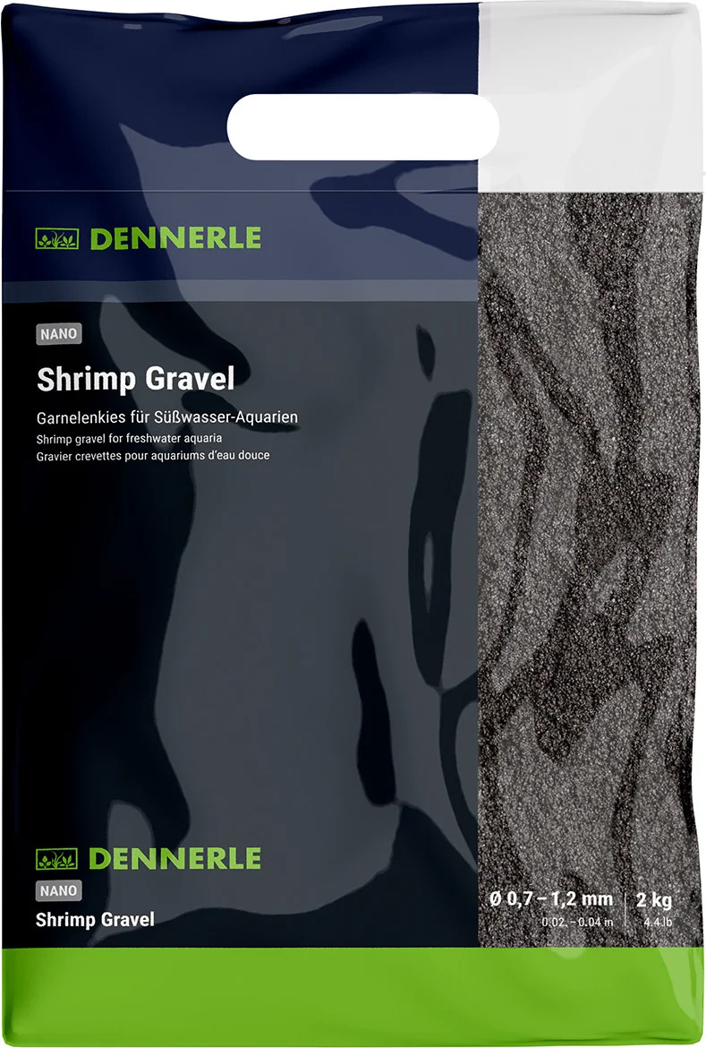 Dennerle Nano garnalen kwartsgrind zwart 0,7-1,2 mm 2 kg
