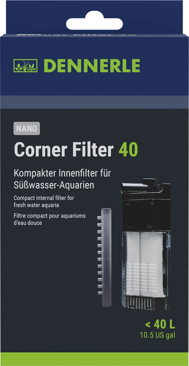 Dennerle Nano aquarium filter hoekfilter 150 l/h