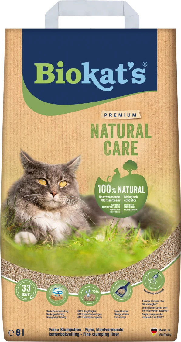 Biokat's kattenbakvulling Natural Care 8 L
