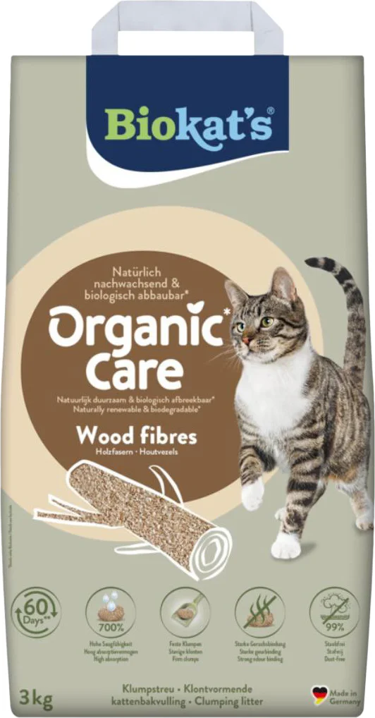 Biokat's kattenbakvulling Organic Care 8 L
