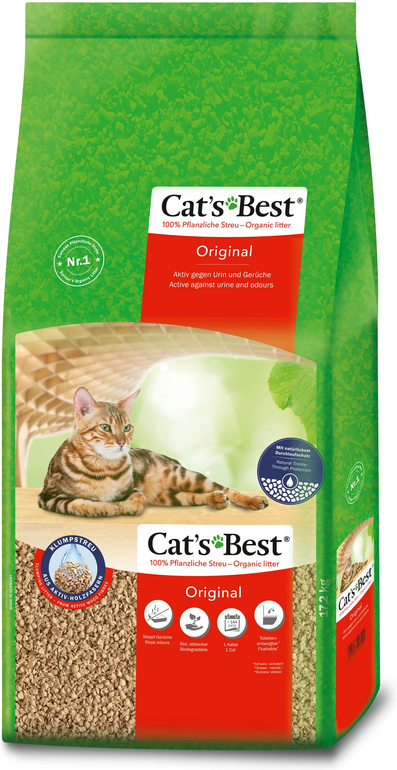 Cat's Best kattenbakvulling Original 10 L