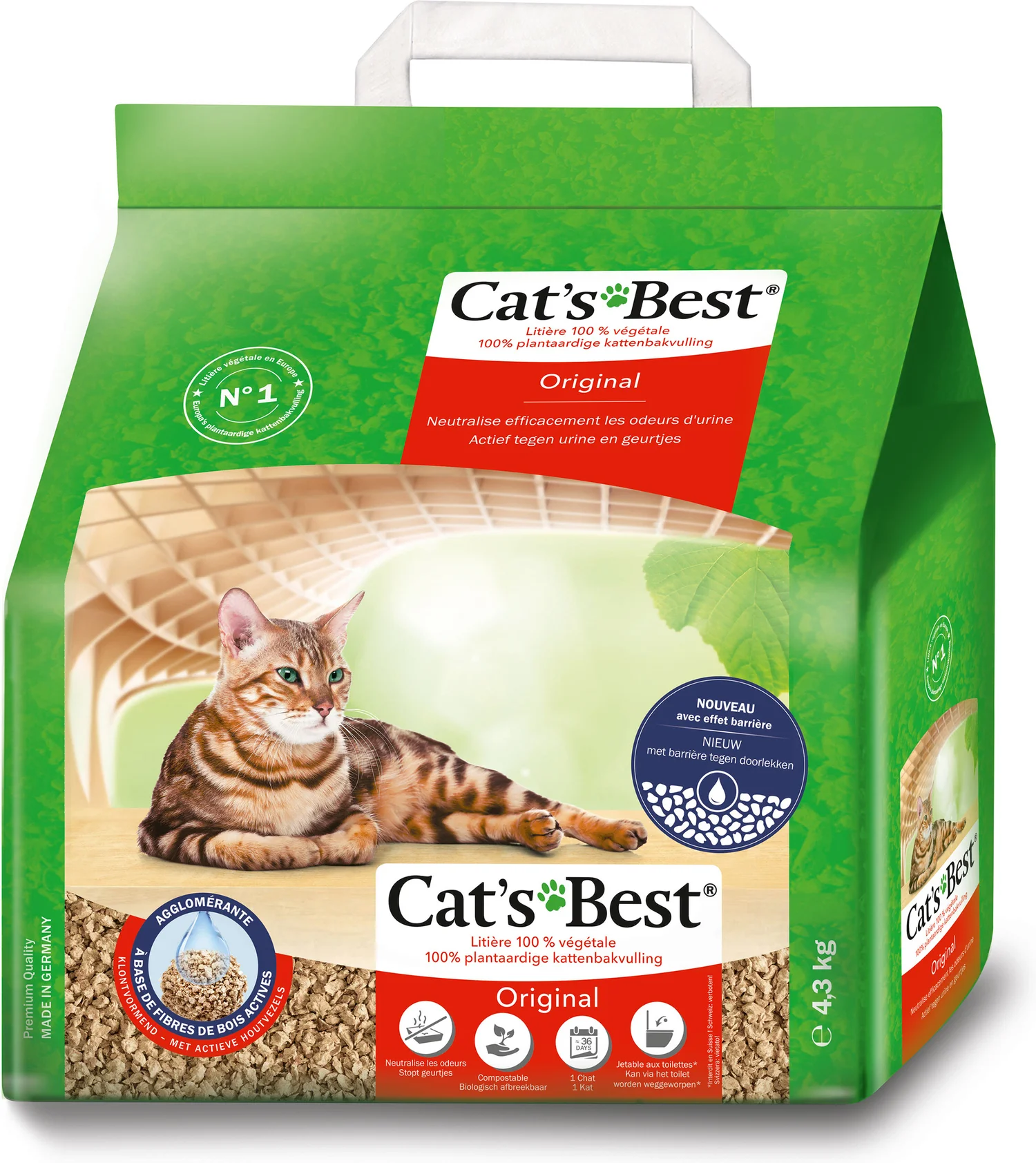 Cat's Best kattenbakvulling Original 40 L