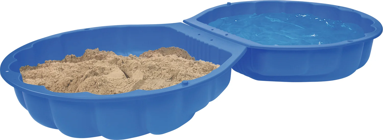 BIG zandbak schelp blauw 86,5 x 87 x 20 cm
