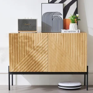 Dressoir – 2 deuren met verstelbare planken – Naturel Dressoir – 2 deuren met verstelbare planken – Naturel