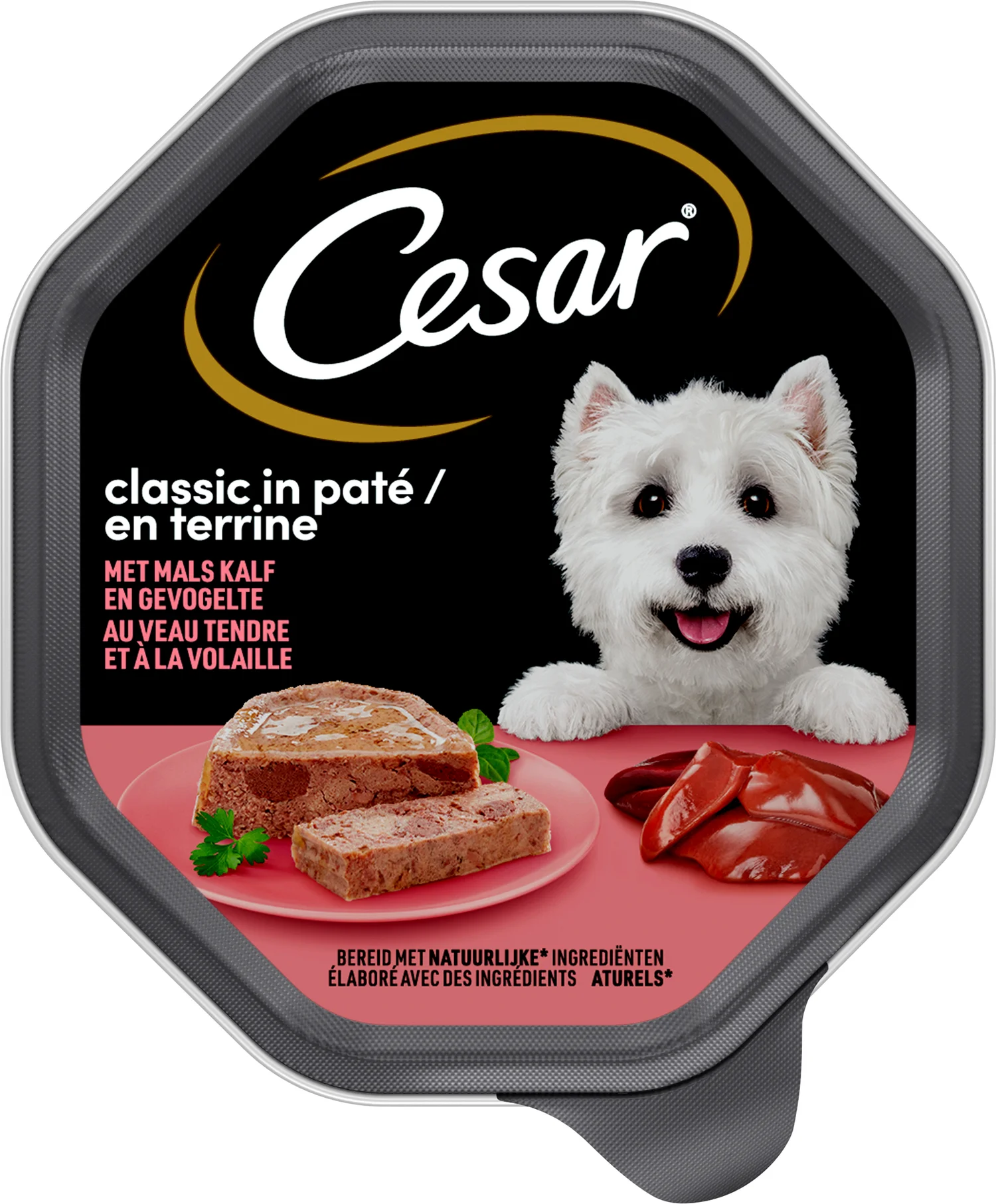 Cesar hondenvoer in paté kalf en gevogelte 150 g