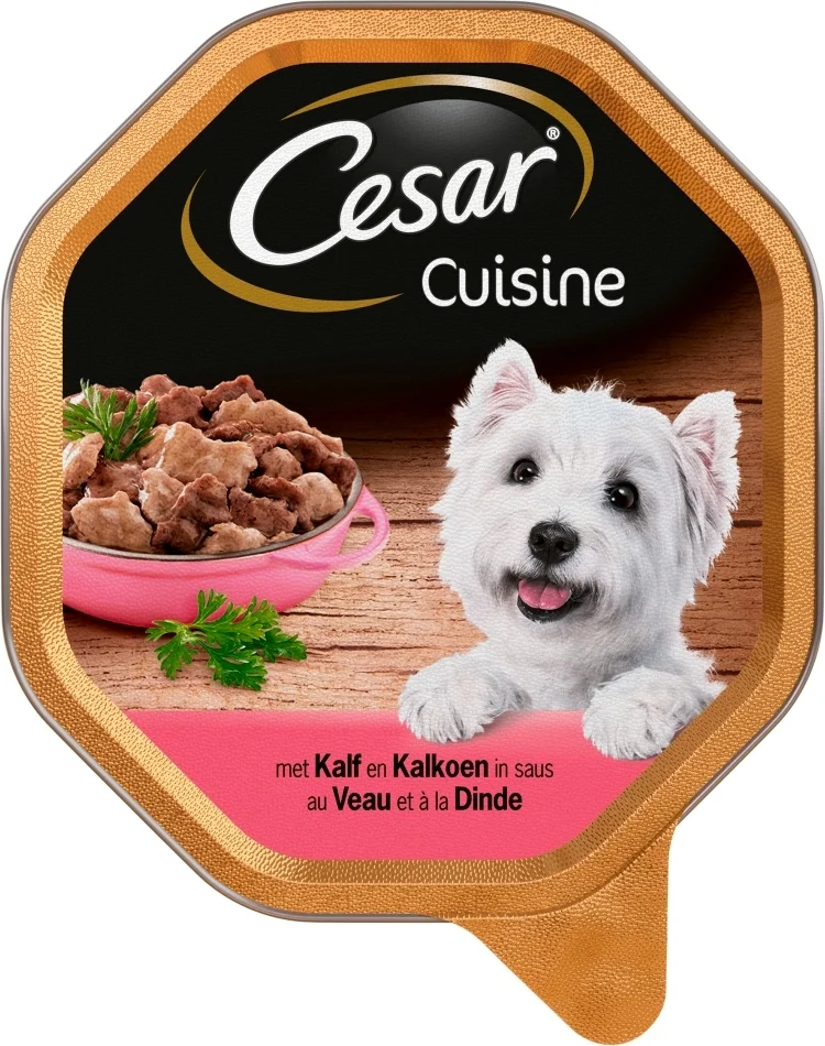 Cesar Cuisine Kalf Met Kalkoen Alu Kuipje 150 g