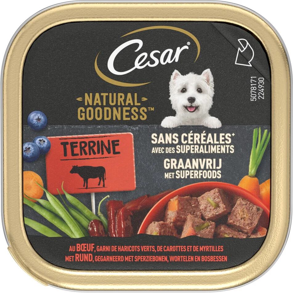 Cesar hondenvoer in paté Natural Goodness rund 100 g