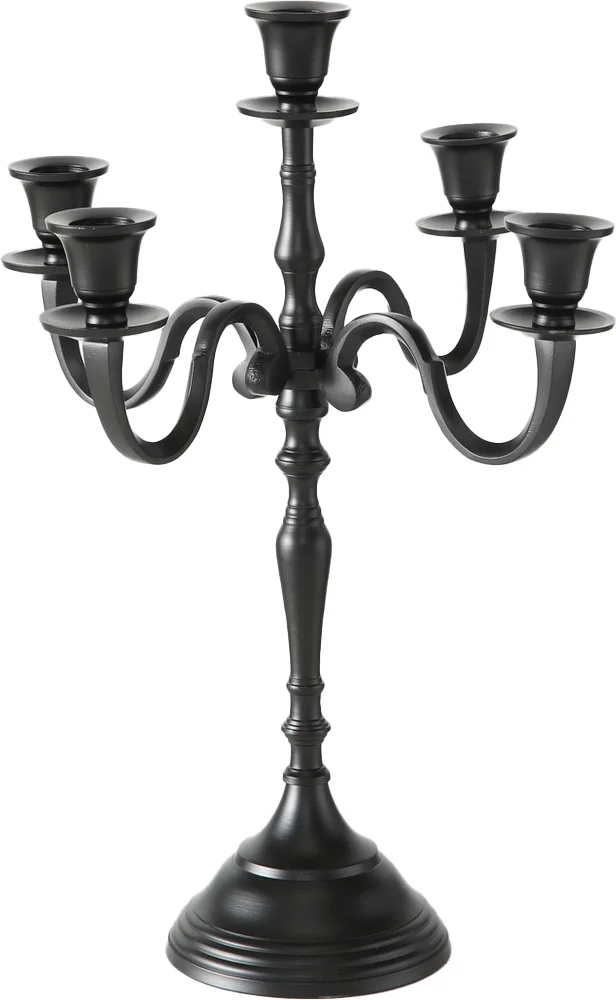 Boltze kandelaar Victoria zwart D 30 H 40 cm