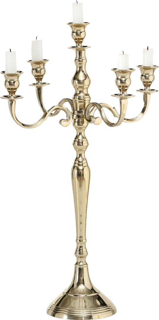 Boltze kandelaar Victoria goud D 37 H 63 cm