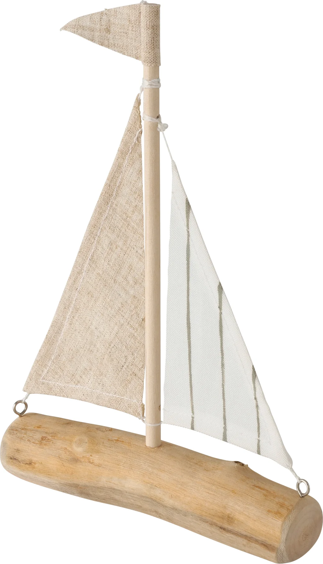 Boltze tuinbeeld Robinson boot naturel 14,5 x 3,5 x 20 cm