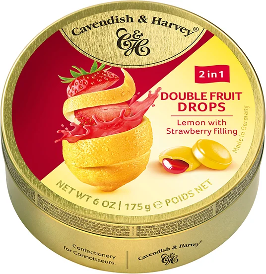 Cavendish & Harvey zuurtjes citroen en aardbei 175 gr