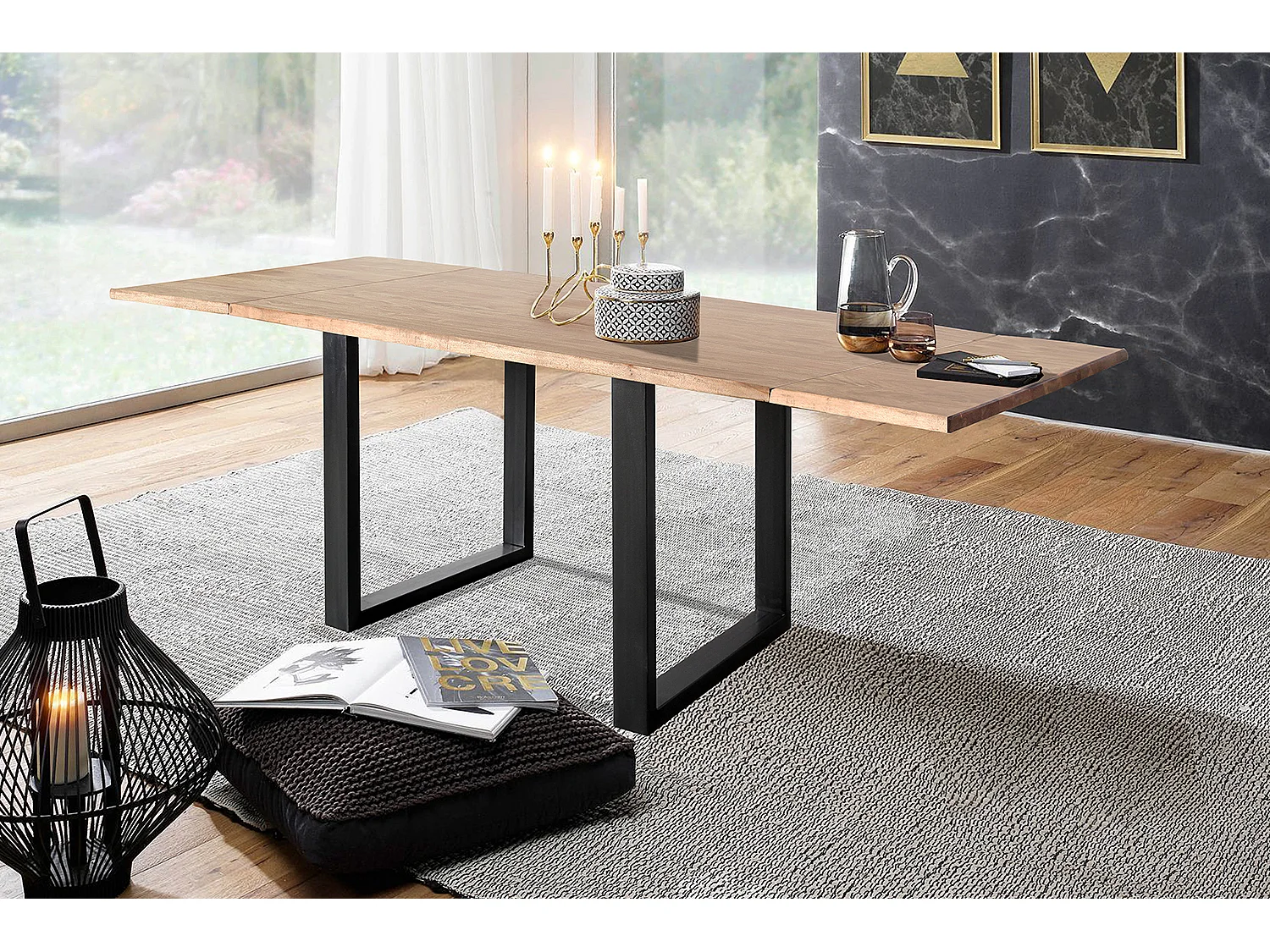 Eettafel - Hout Hout - 140 x 90 cm - LORE