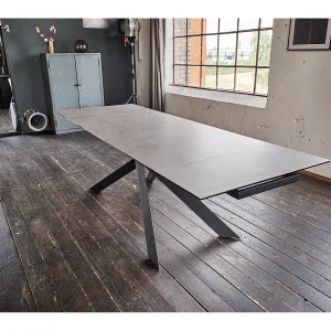 Eettafel – Grijs Glas – 180 x 90 cm – NOLDOR Eettafel – Grijs Glas – 180 x 90 cm – NOLDOR