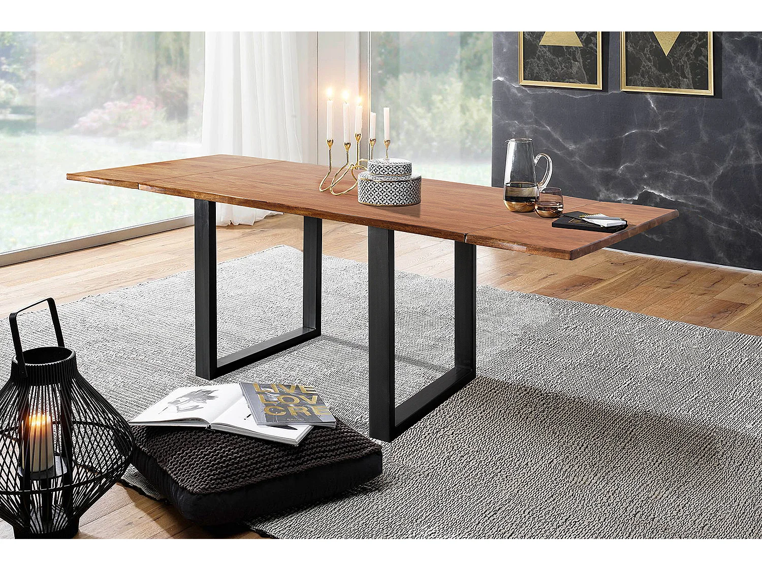 Eettafel - Hout Hout - 140 x 90 cm - LORE